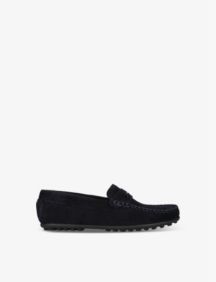 PAPOUELLI: Kids' Felix suede moccasins