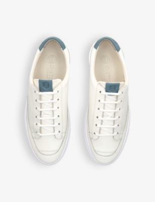 Grenson Mens  D-stock Recycled-leather Low-top Trainers In White