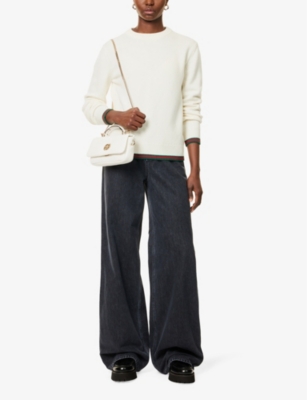 Gucci Women Ivory Wool Blend Sweater In Ivory Mc