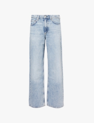 Rag & Bone Womens The Shea Relaxed-fit Straight-leg Denim Jeans Quincy