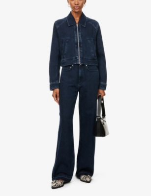 RAG & BONE: Logan mid-rise wide-leg stretch-denim jeans