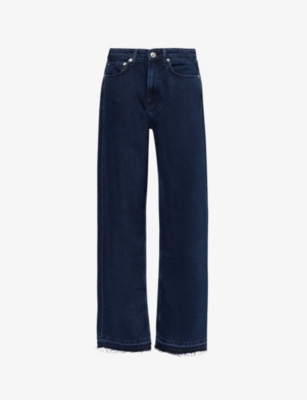 RAG & BONE: Logan mid-rise wide-leg stretch-denim jeans