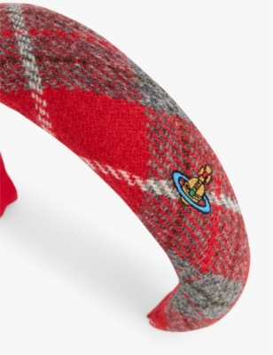 VIVIENNE WESTWOOD: Tartan wool headband