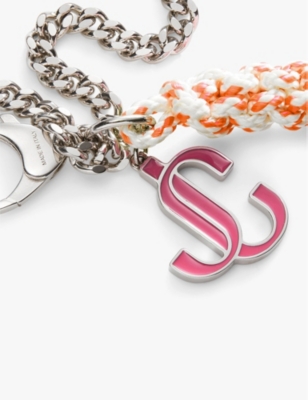JIMMY CHOO: Braided Rope metal bag charm