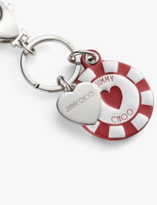 JIMMY CHOO: Casino Chip metal bag charm