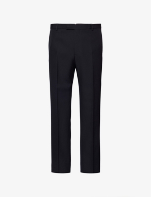 GUCCI: Two-slip-pockets straight-leg regular-fit wool trousers