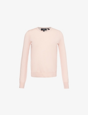 THEORY: Crewneck long-sleeve wool jumper