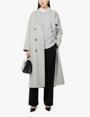 THEORY: Double-breasted slip-pocket regular-fit wool and cashmere-blend coat