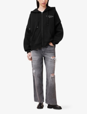 ALLSAINTS: Aroma Amphia Oversized Cotton-Jersey Hoody