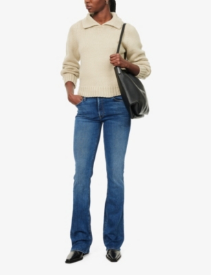 MOTHER: The Runaway flared-leg slim-fit stretch-denim jeans
