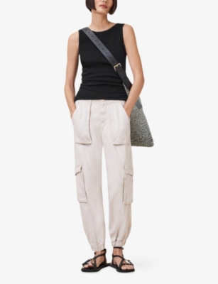 ALLSAINTS: Katarina Straight-Neck Sleeveless Cotton Tank