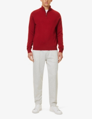 DEREK ROSE: Finley high-neck relaxed-fit cashmere jumper