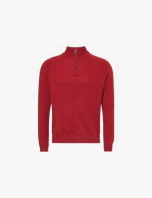 DEREK ROSE: Finley high-neck relaxed-fit cashmere jumper