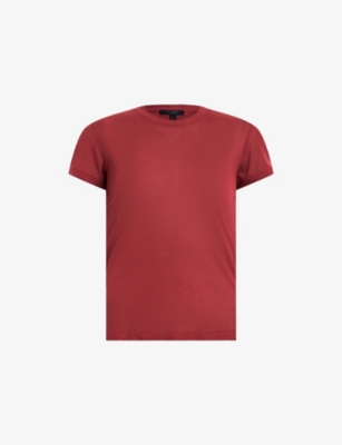 ALLSAINTS: June Round-Neck Short-Sleeve Woven T-Shirt