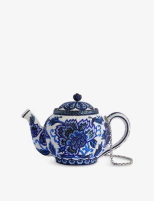 JUDITH LEIBER COUTURE: Teapot Tranquil Tea Crystal-Embellished Clutch Bag