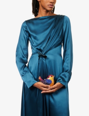 JUDITH LEIBER COUTURE: Bird Kingfisher crystal clutch-bag