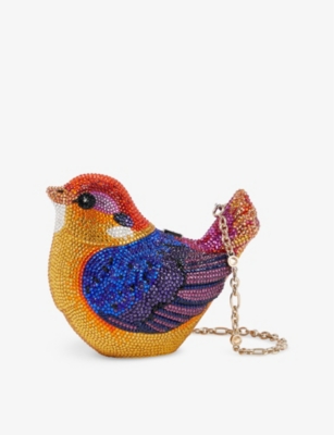 JUDITH LEIBER COUTURE: Bird Kingfisher crystal clutch-bag