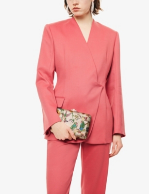 JUDITH LEIBER COUTURE: Eden Slim Slide Crystal-Embellished Clutch Bag