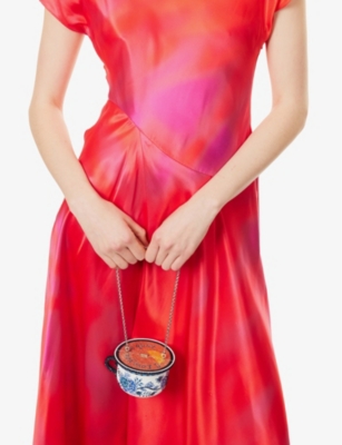 JUDITH LEIBER COUTURE: Teacup Tranquil Tea Crystal-Embellished Clutch Bag