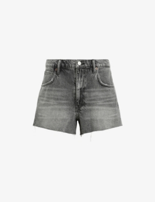 ALLSAINTS: Tate Raw-Hem Denim Shorts