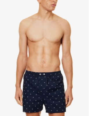 DEREK ROSE: Nelson mid-rise cotton boxer shorts