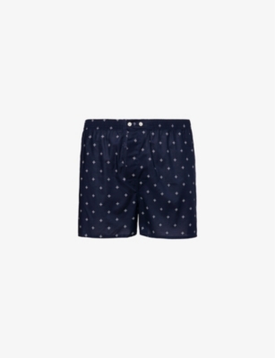 DEREK ROSE: Nelson mid-rise cotton boxer shorts