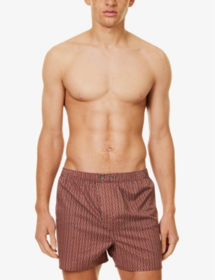 DEREK ROSE: Nelson mid-rise cotton boxer shorts