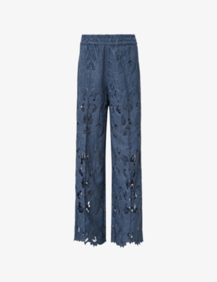 ALLSAINTS: Charli Floral-Embroidered Woven Trousers