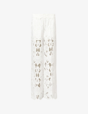 ALLSAINTS: Charli Floral-Embroidered Woven Trousers