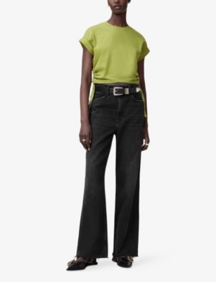 ALLSAINTS: Mira Cropped Organic-Cotton T-Shirt