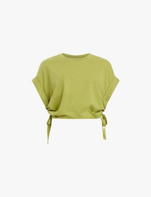 ALLSAINTS: Mira Cropped Organic-Cotton T-Shirt