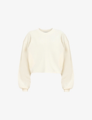 ALLSAINTS: Mira Cropped Cotton-Jersey Sweatshirt