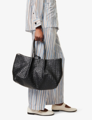 Pinacoteca Reversible Leather Shoulder Bag