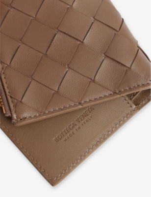 BOTTEGA VENETA: Intrecciato small bifold leather wallet