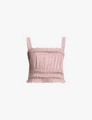 ALLSAINTS: Talia Cropped Modal Top