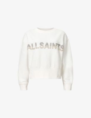 ALLSAINTS: Separo Sequin-Embellished Cotton-Blend Sweatshirt