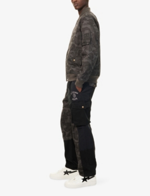 A BATHING APE: Bape Asia Camo Army Embroidered Cotton Hoody