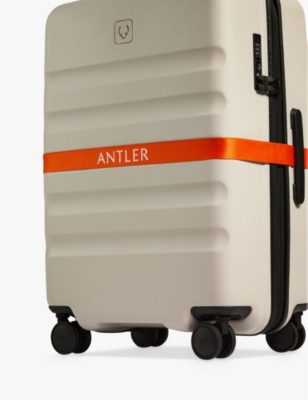 Antler Coral Classic Logo-print Webbed-polyester Luggage Strap In Coral