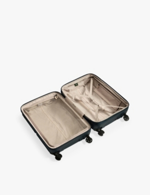 Antler Indigo Blue Single Stripe Hard-shell Polycarbonate Suitcase 68cm In Indigo Blue