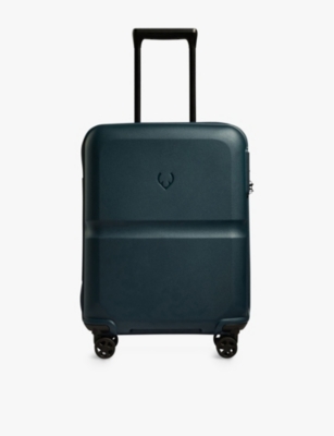 Antler Indigo Blue Single Stripe Cabin Hard-shell Polycarbonate Suitcase 55cm In Indigo Blue