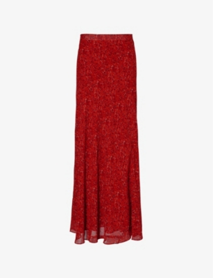 REFORMATION: Bella floral-print woven maxi skirt