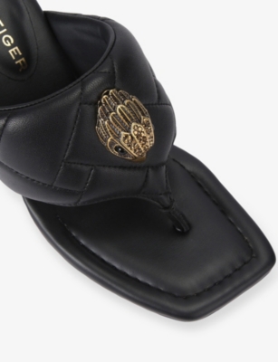 KURT GEIGER LONDON: Puff Leather Heeled Sandals