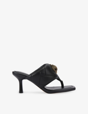 KURT GEIGER LONDON: Puff Leather Heeled Sandals
