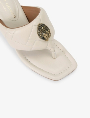 KURT GEIGER LONDON: Puff Leather Heeled Sandals