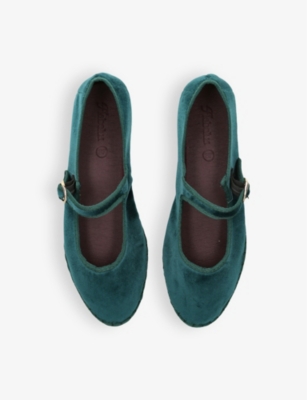 Flabelus Costello Ballerina Flats In Green