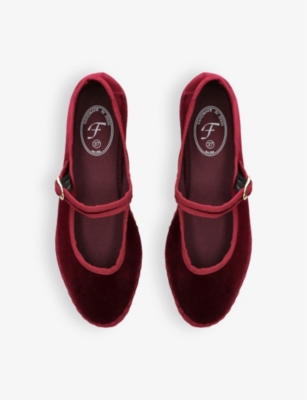Lucrecia single-strap cotton Mary Jane flats