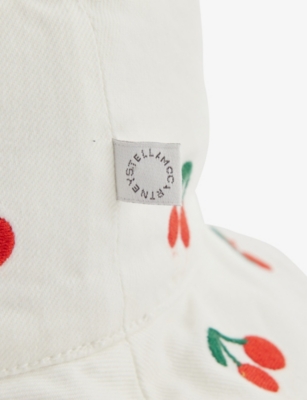 STELLA MCCARTNEY: Kids' Cherry-Print Cotton-Blend Bucket Hat