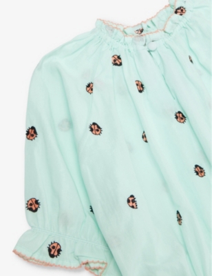 STELLA MCCARTNEY: Ladybug-print short-sleeve cotton dress 4-10 years