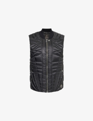 Shop Moncler Genius Womens Rick Owens X Moncler Mega Flight Shell-down Gilet In Black