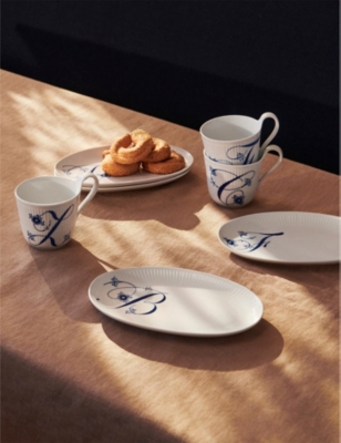 Royal Copenhagen Alphabet W Hand-painted Porcelain Serving Plate 23cm